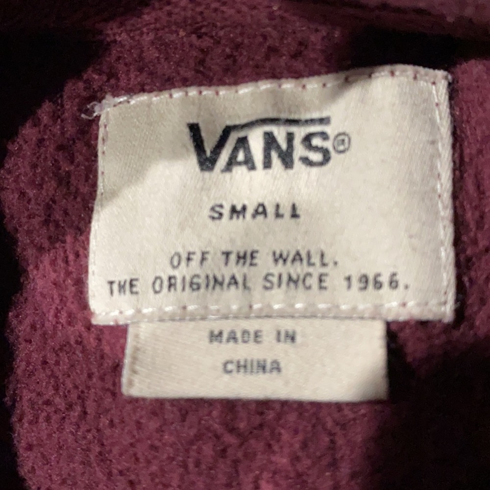 Vans Maroon Hoodie - Picture 3 of 3